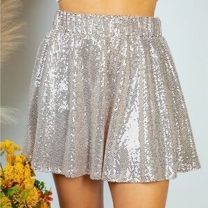 Sequin Skort with Shorts Attached